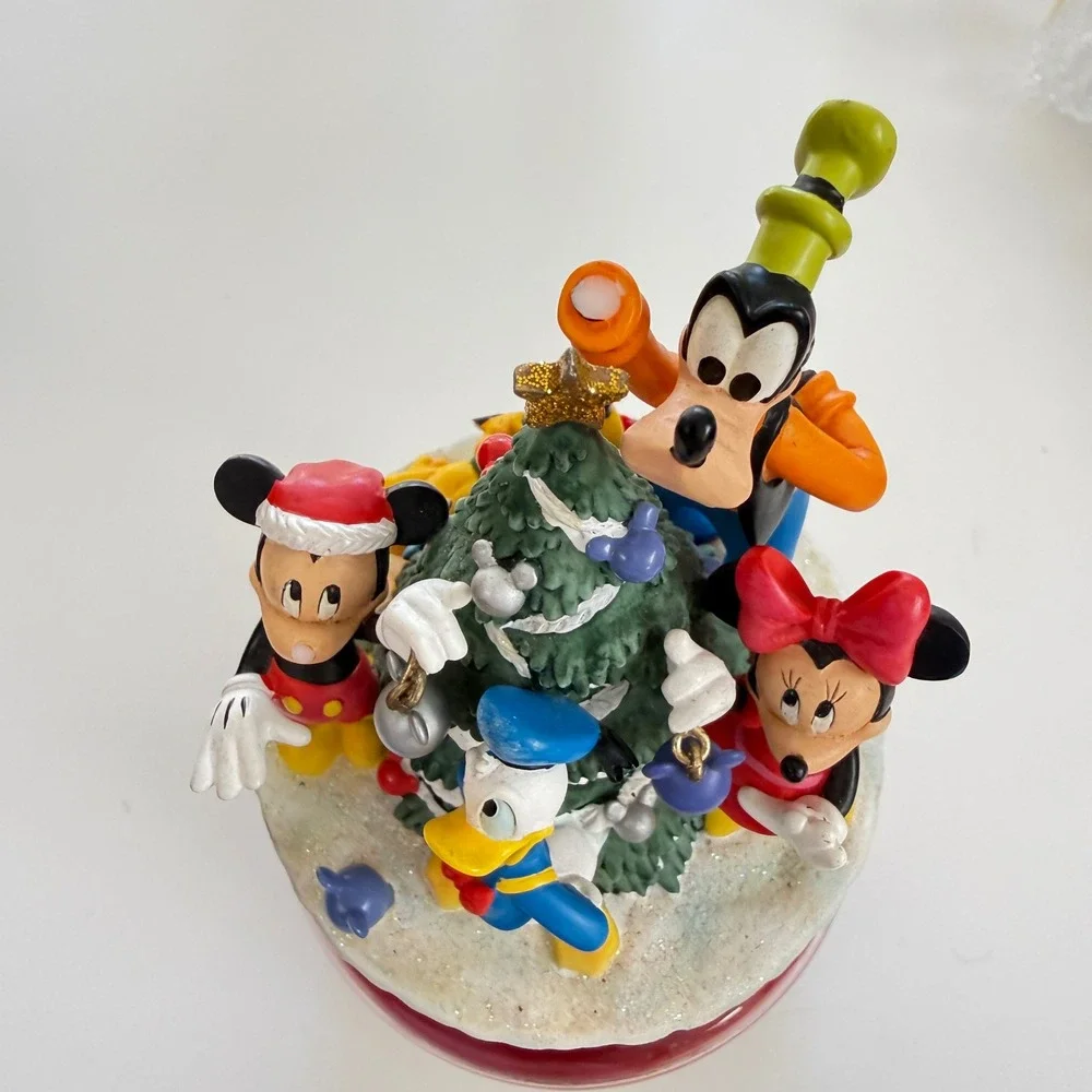 Vintage Disneyland Resort Holiday Candle Jar Disney Mickey Goofy‎ Damaged